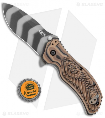 Zero Tolerance 0350 A/O Knife Hyena Brown G-10 (3.25